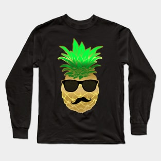 'Pineapple Gold Aloha' Funky Summer Aloha Gift Long Sleeve T-Shirt